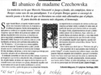 El abanico de madame Czechowska  [artículo] Luis López-Aliaga