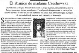 El abanico de madame Czechowska  [artículo] Luis López-Aliaga