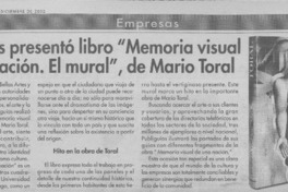 Publiguías presentó libro "Memoria visual de una nación, el mural", de Mario Toral  [artículo]