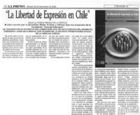 "La libertad de expresión en Chile"  [artículo]