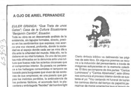 "Cable a tierra"  [artículo] Ariel Fernández