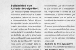 Solidaridad con Alfredo Jocelyn-Holt  [artículo]