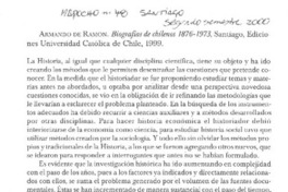 Biografía de chilenos  [artículo] René Millar Carvacho