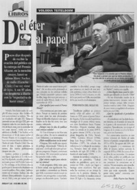 Del éter al papel  [artículo] Delia Pizarro San Martín