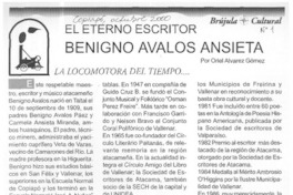 El eterno escritor Benigno Avalos Ansieta  [artículo] Oriel Alvarez Gómez
