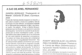 "Postergando mi muerte"  [artículo] Ariel Fernández