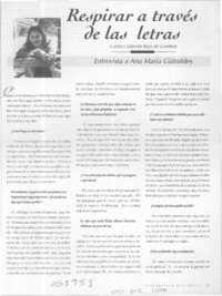 Respirar a través de las letras  [artículo] Carlos Calderón Ruiz de Gamboa