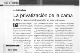 La privatización de la cama  [artículo] Patricio Navia