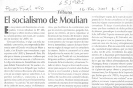 El socialismo de Moulian  [artículo] Jorge Herrera Druvi