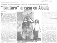 "Lautaro" arrasó en Alcalá  [artículo] Renato Castelli