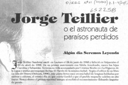 Jorge Teillier o el astronauta de paraísos perdidos  [artículo] José Alberto de la Fuente