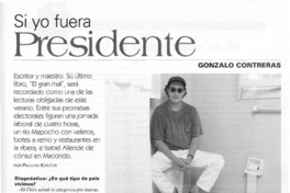 Si yo fuera Presidente, Gonzalo Contreras