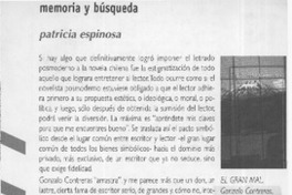 Memoria y búsqueda  [artículo] Patricia Espinosa