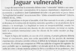 Jaguar vulnerable  [artículo]