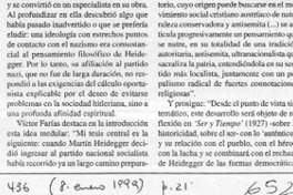 Heidegger al desnudo  [artículo] Antonio J. Salgado