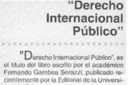 "Derecho internacional público"  [artículo]