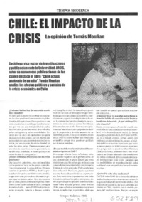 Chile, el impacto de la crisis  [artículo]
