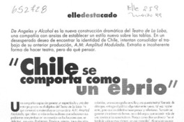 "Chile se comporta como un ebrio"  [artículo] Francisca Cafati