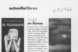 2010, Chile en llamas  [artículo] Pilar Hurtado