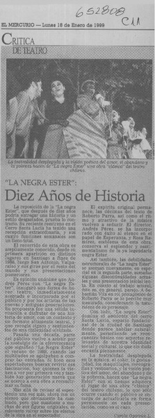 Diez años de historia  [artículo] Carola Oyarzún L.