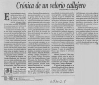 Crónica de un velorio callejero  [artículo] Alejandro Lavquen
