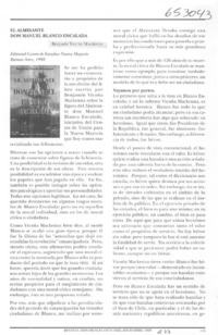 El Almirante don Manuel Blanco Encalada  [artículo] Edmundo Pérez Yoma
