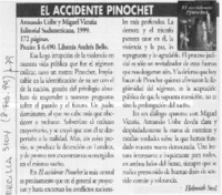 El accidente Pinochet  [artículo] Helmuth Steil