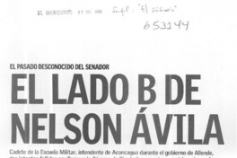 El lado B de Nelson Avila  [artículo] Ximena Pérez Villamil