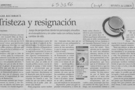 Tristeza y resignación  [artículo] Javier Pinedo