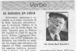 El español en Chile  [artículo] Carlos René Ibacache I.