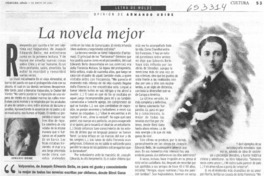La novela mejor  [artículo] Armando Uribe