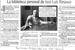 La biblioteca personal de José Luis Rosasco  [artículo]