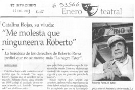 "Me molesta que nunguneen a Roberto"  [artículo] Gabriela Bade