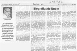 Biografías de Ñuble  [artículo] Alejandro Witker