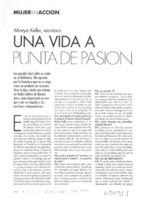 Una vida a punta de pasión  [artículo] Ana Victoria Esfornos