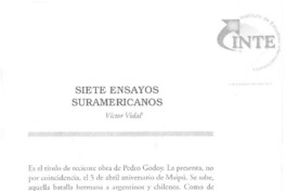 Siete ensayos suramericanos  [artículo] Víctor Vidal