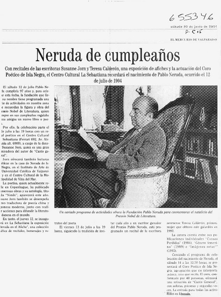 Neruda de cumpleaños  [artículo]
