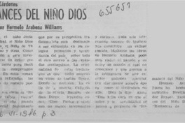 Romances del niño Dios: [comentario] [artículo] Antonio Cárdenas Tabies.