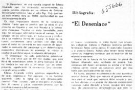 "El desenlace"  [artículo] Gonzalo Orrego.