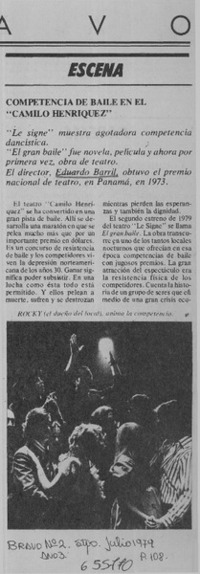 Competencia de baile en el "Camilo Henríquez"  [artículo] Anita Klesky.