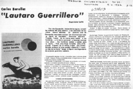 Lautaro guerrillero.  [artículo] Patricia Lutz.
