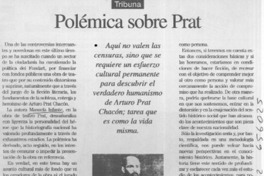 Polémica sobre Prat  [artículo] Arnoldo Pacheco Silva.