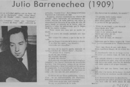 Julio Barrenechea (1909).  [artículo]