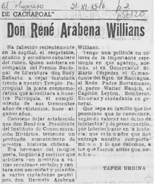 Don René Arabena Williams