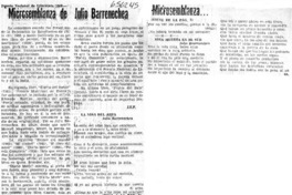 Microsemblanza de Julio Barrenechea.  [artículo] J. E. F.