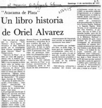 Un libro historia de Oriel Alvarez.  [artículo]