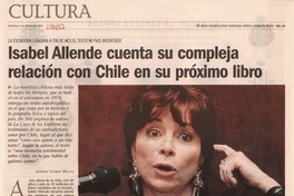 Isabel Allende cuenta su compleja relación con Chile en su próximo libro