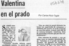 Valentina en el prado  [artículo] Carlos Ruiz-Tagle.