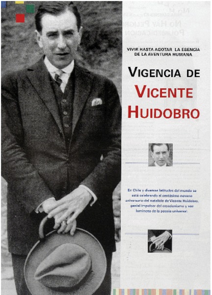 Vigencia de Vicente Huidobro