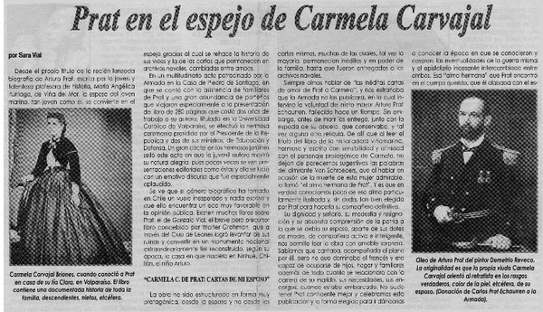 Prat en el espejo de Carmela Carvajal